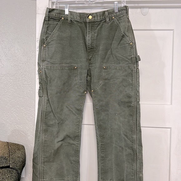 VTG CARHARTT DUCK DOUBLE KNEE PANTS MADE IN USA UNION - Picture 2 of 16